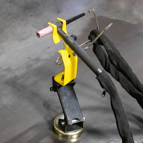 Magnetic Tig Torch Holder With Adjustable Height And Cable Hanger For A Clean Organized Workbench Ready Rest MRT200 By Strong Hand Tools