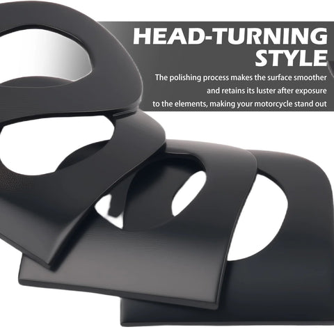 Close-up of 8Pcs Motorcycle Foot Pegs Mounting Kit With Clevis Pin, beefed up black pegs, showing polished black surface.