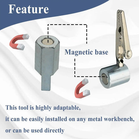 Magnetic Soldering Wire Clip Holder For Stable Welding And Auto Wiring Removable Clip Parts Hands Free Positioning On Any Metal