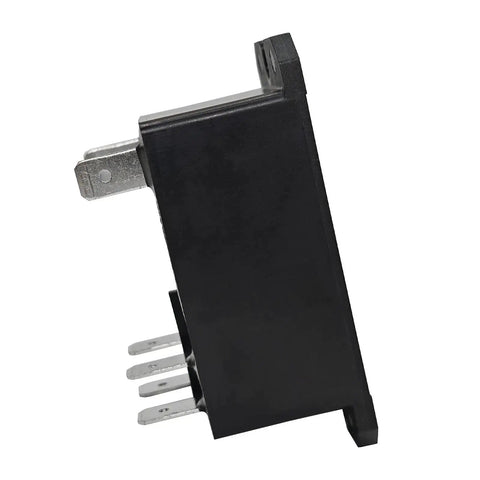 Side view of Heavy Duty Pro Grade 30 Amp 24 Volt AC General Purpose Relay with DPST NO Contacts, high power switching.