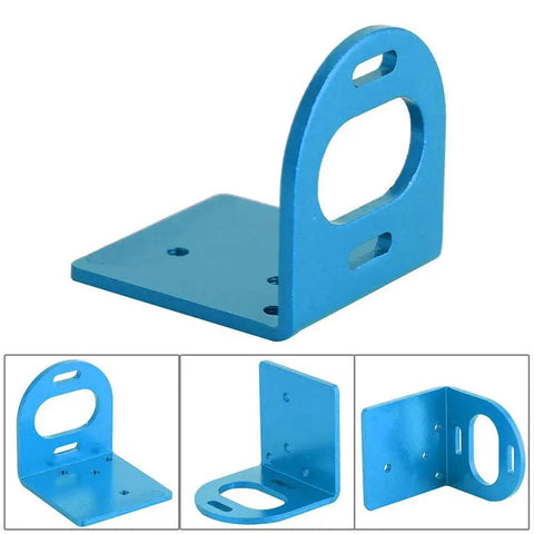Adjustable Metal RC Motor Mounting Bracket Seat Base For 540 3660 3650 Motors By Tbest, blue aluminum alloy, multiple views