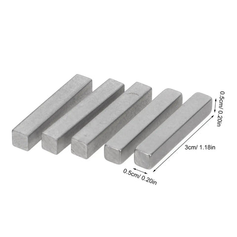 20 Pieces Parallel Drive Shaft Keys Set, Pro Grade Stainless Steel Keyways For Secure Fastening, Square Drive Keys For Precision Machinery