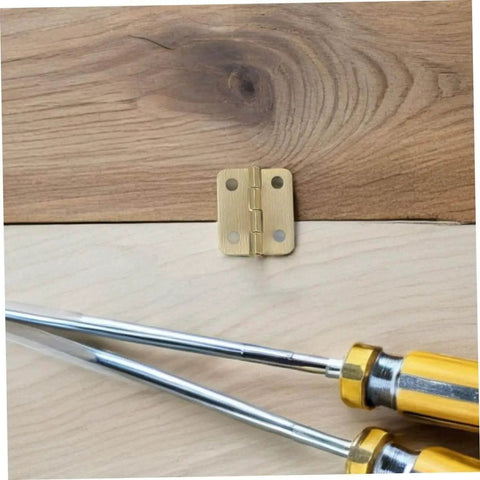 Mini Iron Hinges Hardware Kit With Screws For Wooden Jewelry Boxes And Small Cabinets, 270 Degree Rotation