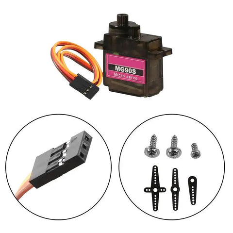 12 Pack 9G Micro Servo Motors 360 Degree Geared For Raspberry Pi Projects with accessories including screws and connectors