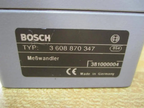 Label on Measurement Converter 3 608 870 347 (3608870347) showing Bosch branding and product details.