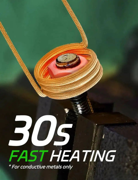 Induction Heater Kit 1100W 110V No Flame Rapid Heat For Rusty Nuts And Bolts Bolt Removal Tool in use on nut