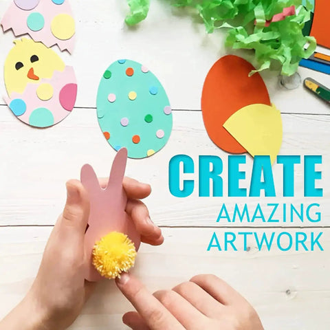 Hands crafting with paper using 3 Inch Circle Punch For Paper Crafting Large 75mm Hole Punch For Cardstock Scrapbooks