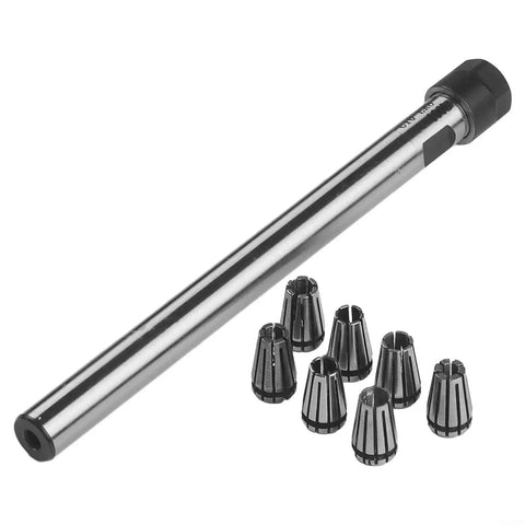 Pro Grade 100L Collet Chuck Holder With Seven ER8 Collet Set Ranging From 2 To 5 mm Straight Shank 10 mm For CNC Router And Milling Machines