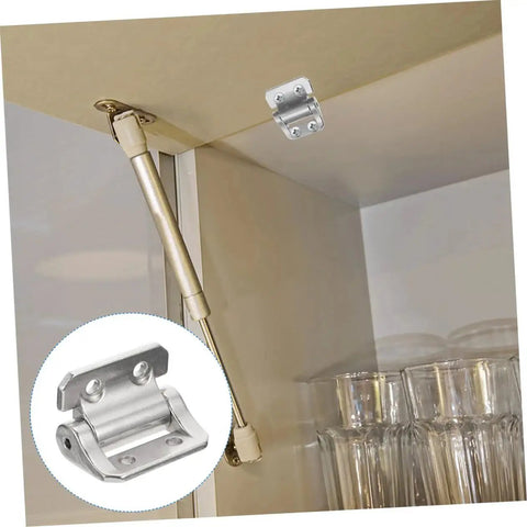 Corner Cabinet Hinge Replacement For Kitchen Cabinets With Silent Closing Mechanism shown installed in a kitchen cabinet with door opened.