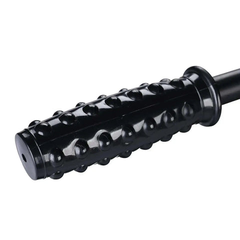 Close-up of textured handle of Heavy Duty 8 Ton Hydraulic Knockout Punch Set With Six Die Punches, used for sheet metal cutting.