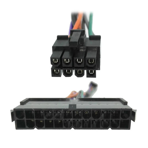 24 Pin To 8 Pin ATX Power Adapter Cable For Dell Motherboards, Converts Standard ATX PSU To Dell 8 Pin Connector, 12 Inch Length