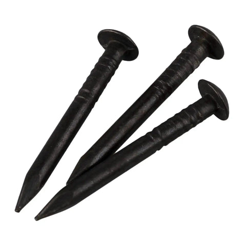 Black Copper Round Head Wood Nails Antique Copper Decorative Nails For Furniture, 22mm Long, 2mm Shank, 4.4mm Head, Rustic Hardware