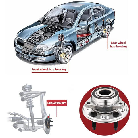 Front Or Rear Wheel Bearing And Hub Assembly For GM Cars And SUVs Fits Malibu Impala Equinox Terrain Lacrosse Regal Saab 9 5 Cadillac XTS CTS 2010 2017 Durable Wheel Hub Replacement