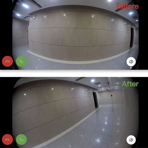 Before and after view using Adjustable 30 To 60 Degree Doorbell Angle Mount For Blink Doorbell And Nest Battery Easy Install No Fuss Setup Works With Video Doorbell Wired Pro 2 4 3 3 Plus 2nd Gen 2020 Release Ring Video Doorbell And Ring Camera Mount.