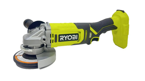 Beast Mode 4-1/2 Inch Cordless Angle Grinder With 18V Power, Spindle Lock, Die Cast Gear Case, 9,000 RPM, side view