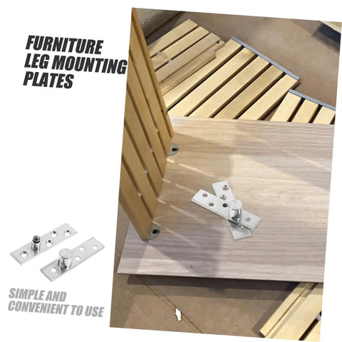360 Degree Rotation Pivot Hinge Set 2 Pairs Heavy Duty Stainless Steel Concealed Door Hinge for Hidden Doors and Bookcases
