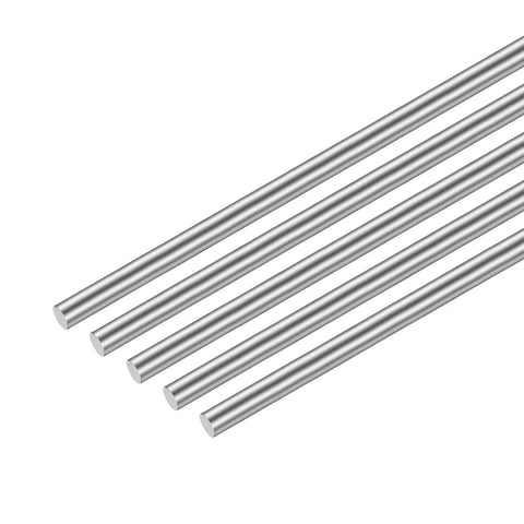 304 Stainless Steel Rods 200mm By 3.5mm, 5 Pack Lathe Bar Stock for DIY Model Builds including Planes, Ships, Cars, and Crafts