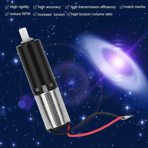 Ultra Compact Micro Planetary Gear Motor Reducer For 3V DC Three Stage Precision Gearbox with cosmic background