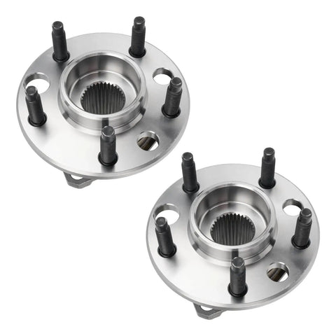 Front Wheel Hub Bearing Assembly Pair (2) Compatible with Buick LeSabre 1991-1999, Cadillac DeVille 1992-1996, Oldsmobile 88 1992-1999, Pontiac Bonneville 1992-1999 5-Lug w/ ABS, top view