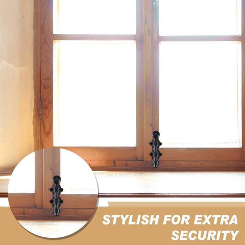2 Pack 6 Inch Heavy Duty Solid Brass Dutch Door Bolt Slide Latch Door Hardware Locks Bronze Finish on window frame