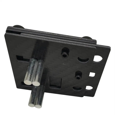 DIY Carbon Fiber Welding Jigs For Soldering Small Station With Pocket Hole Jig And Wire Jig, side view of carbon fiber design.