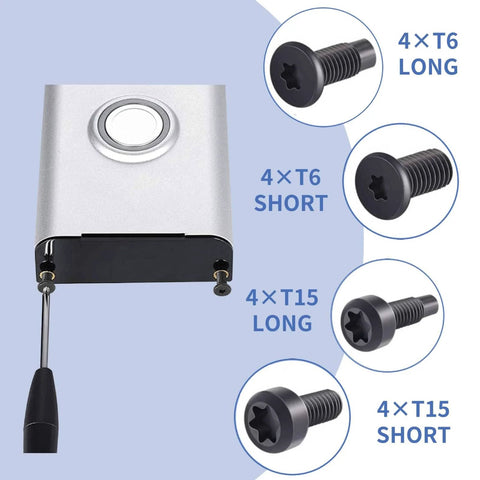 Stainless Steel Security Doorbell Screw Set For Ring Video Doorbells 2 Pro And 3 Replacement Mounting Screws, 4 Sets 16 Pieces