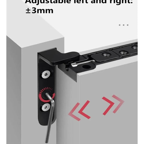 Hinged Stainless Steel Adjustable Invisible Swing Glass Door Hinge concealed pivoting hinge for glass doors, side view.