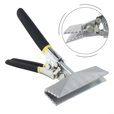 Heavy Duty Sheet Metal Seamer Pliers With Chrome Vanadium Steel Non Slip Rubber Grip Straight 80mm Or 150mm Jaws