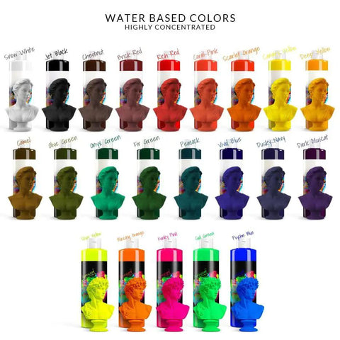 Water-based colorant options for concrete and masonry projects, featuring Jet Black Liquid Colorant For Concrete And Masonry Projects Water Based Highly Concentrated Tint Pigment Odorless Non Toxic For Concrete Cement Mortar Grout Gypsum Plaster And More 11 Oz 310 G.