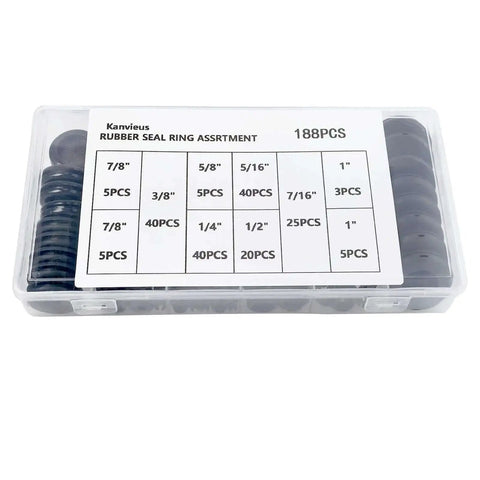188Pcs Rubber Grommets Kit In 10 Sizes With Firewall Hole Plugs Assortment For Wires Electrical Auto Body Projects in box