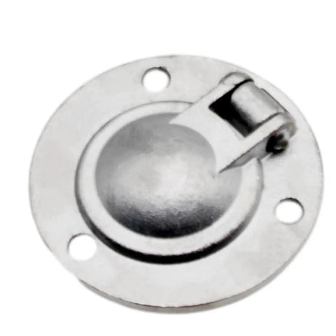 Stainless Steel 50mm Recessed Ring Pull Floor Handle For Boat Hatch Latch With Screws, Flush Mount Round Door Handle