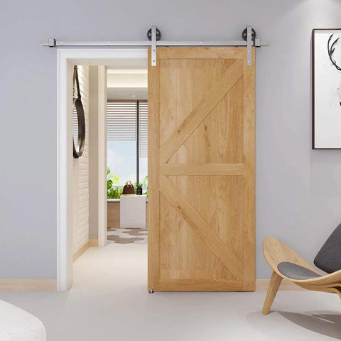 Barn Door Floor Guide Set Of 2, Stainless Steel Adjustable Wall Mounted Floor Guide For Doors Up To Two And One Eighth Inches Thick