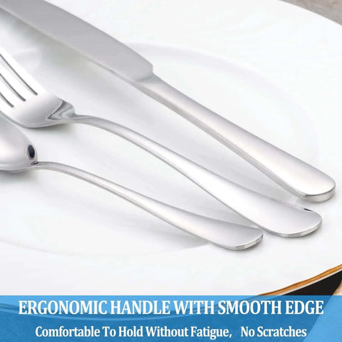 Big Value 16 Piece Dinner Spoon Set 7.3 Inch Tablespoons Premium Food Grade Stainless Steel Spoons Durable Silverware with Mirror Finish.