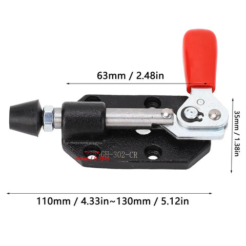 Toggle Clamp With Quick Release, 20mm Adjustable Cast Iron Push Pull Clamp For Woodworking Jigs And Fixtures, Heavy Duty Anti Rust