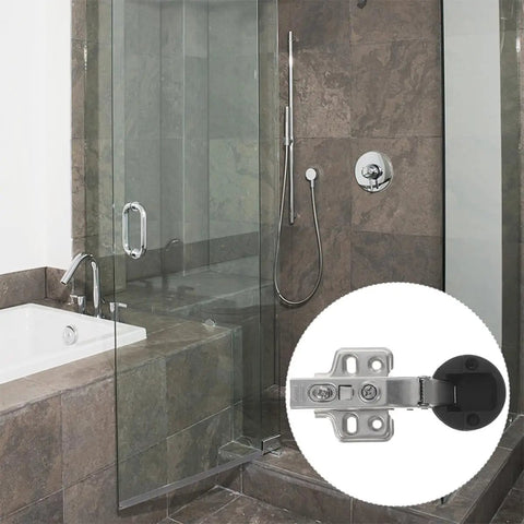 Frameless Glass Door Hinges 4 Pack With Soft Close Damping For Kitchen Cabinets And Display Cabinets Quiet Close Hardware For Glass Door