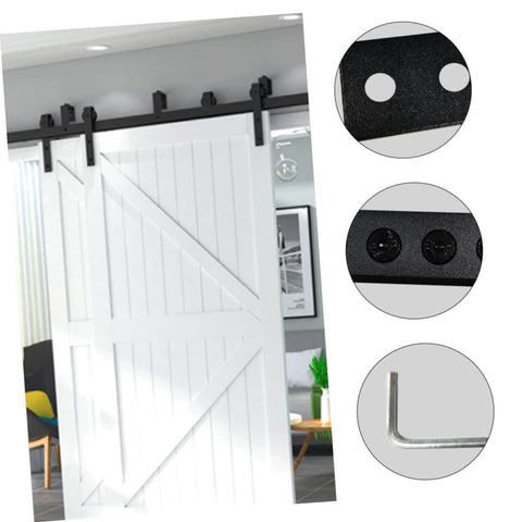 Flat Track Brackets And Mending Plates For Barn Door Track Connector Set Heavy Duty Metal Joint Plates With Hex Fixing Holes