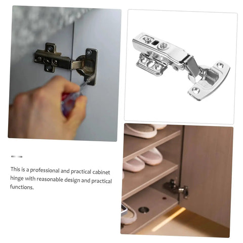 Stainless Steel Cabinet Hinges 12 Pack Heavy Duty Door Hinge Set For Kitchen Cabinets Rust Resistant Built To Last High Load