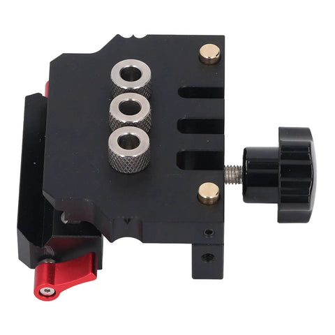 Self Centering Doweling Jig Kit For Woodworking Top Notch Professional Grade Aluminum Alloy Tool with drill bit locator
