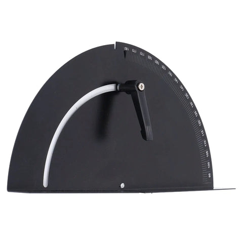 Protractor 180 Degrees Variable Angle Clamp For Woodworking Adjustable Corner Fixture with black finish showcasing angle scale.