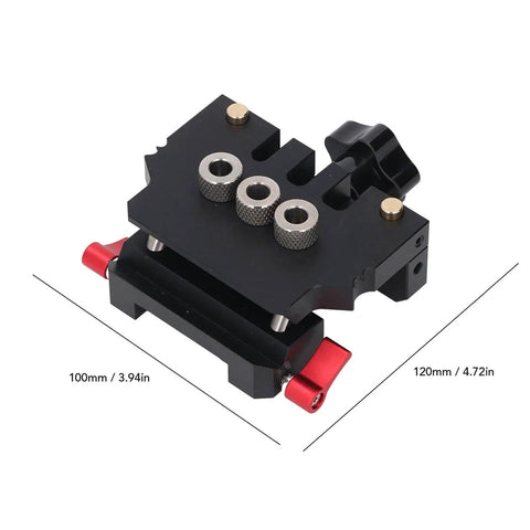 3 In 1 Dowel Jig Kit Self Centering With 6mm 8mm 10mm Drill Bits Aluminum Alloy Drill Guides For Precise Woodworking And Flat Pack Furniture Assembly
