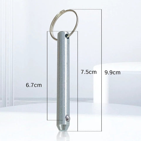 Saltwater Ready Heavy Duty Marine Hitch Pin Quick Release Detent Clip For Three Eighths Inch Clevis Pins Bimini Top Mounts And Speaker Stand Hardware Built Tough Against Boating Wear Corrosion Resistant Three Inch Total Length Two Point Four Inch Usable