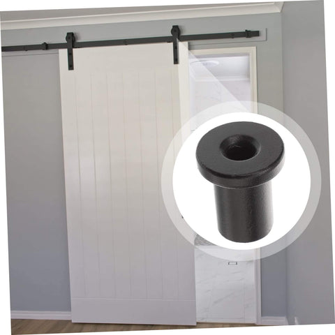 5 Pack Barn Door Track Spacers For Sliding Barn Door Hardware Adjustable Wall Mount Spacers shown installed on white door