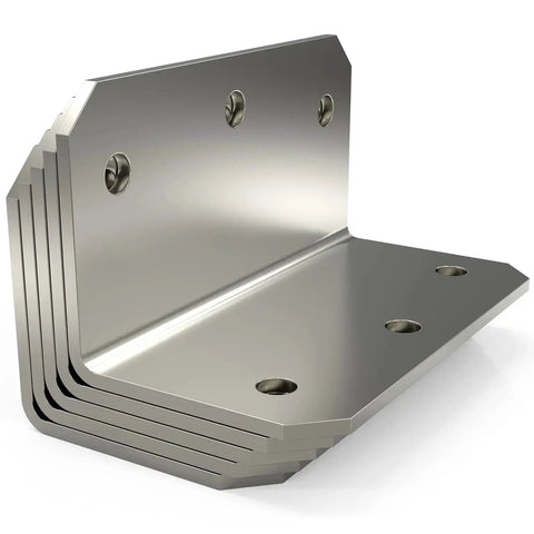 4 Inch L Brackets Corner Braces For Wood L Right Angle Bracket 4 Inch By 2 Inch By 2 Inch Galvanized Metal Joint Bracket 90 Degree Corner