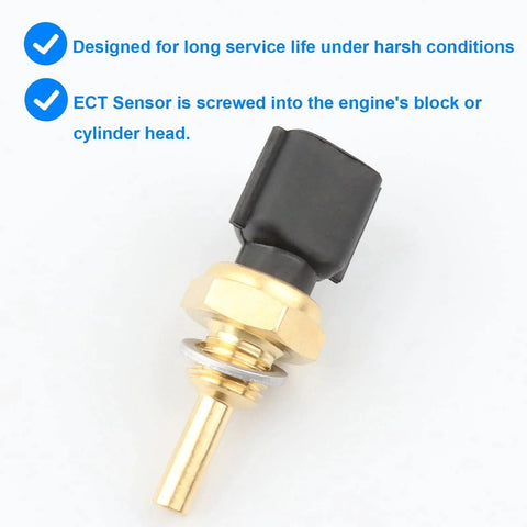 Engine Coolant Temperature Sensor Replacement 1580606 ECT Sensor Fits Nissan Infiniti, direct fit, easy install view