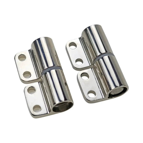 Pair of chrome-plated detachable damping hinges, zinc alloy cabinet hardware with mounting plates