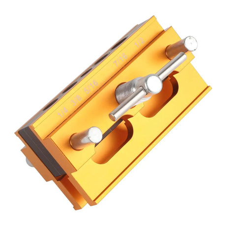 Self Centering Doweling Jig With Aluminum Alloy Body And 6mm 8mm 10mm Guide Bushings For Pro Grade Precision In Wood Dowel Joints