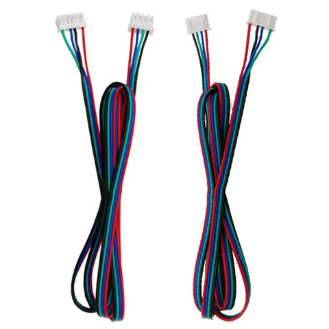 Stepper Motor Wire Kit 2 Pack Two Meter Long Cables For NEMA 17 3D Printer And CNC Projects XH2.54 4 Pin To PH2.0 6 Pin