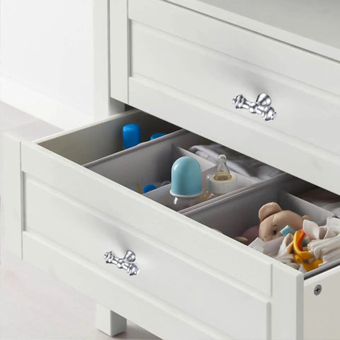 Polished Chrome Cabinet Knobs 10 Pack For Cabinets And Drawers Dresser Hardware Zinc Alloy Pulls Smooth Touch Easy Install