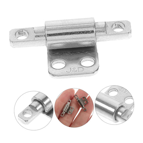 Heavy Duty Friction Hinge Set With Damping For Do It All Portable Projects And Laptops, close-up stainless steel hinge