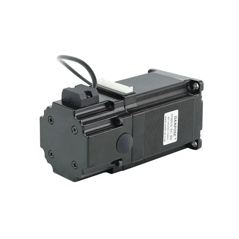 NEMA 23 stepper motor with brake, black, 76mm long, four leads for engraving machines